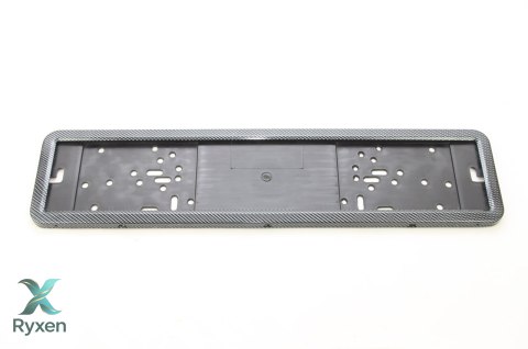 Ramka tablicy rejestracyjnej stal nierdzewna carbon lpf 002 amio-01120 AMiO