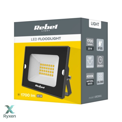 Reflektor LED naświetlacz Rebel 20W , 4000K, 230V Rebel