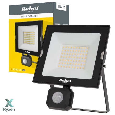 Reflektor LED naświetlacz Rebel 50W z sensorem zmierzchu i ruchu, 4000K, 230V Rebel
