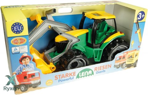 Traktor spychacz + koparka opakowanie LENA