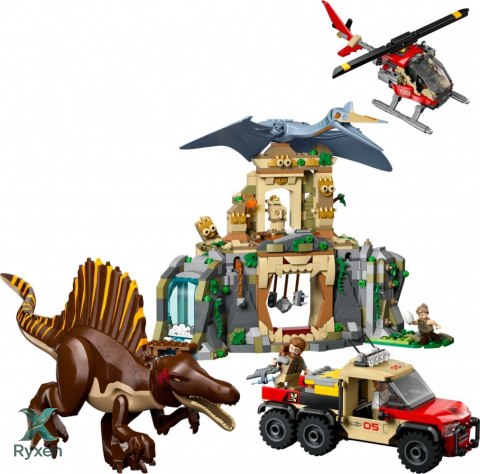 Klocki jurassic world 76976 powietrzna misja z kecalkoatlem i spinozaurem LEGO