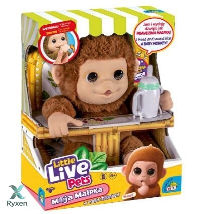 Maskotka interaktywna little live pets małpka COBI