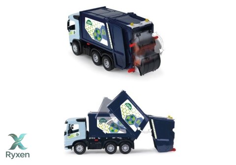 Pojazd Śmieciarka worxx volvo fmx w pudełku LENA