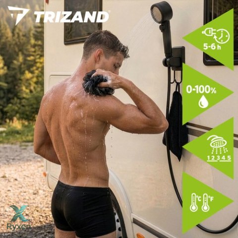 Prysznic turystyczny na akumulator 8000mAh Trizand TRIZAND
