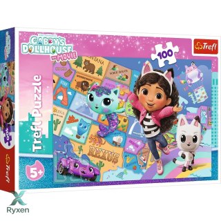 Puzzle - 100 - Przyjaźń w kocim domku - Koci Domek Gabi - Trefl 16515 TREFL PUZZLE
