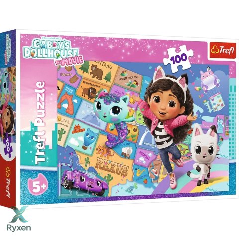 Puzzle - 100 - Przyjaźń w kocim domku - Koci Domek Gabi - Trefl 16515 TREFL PUZZLE
