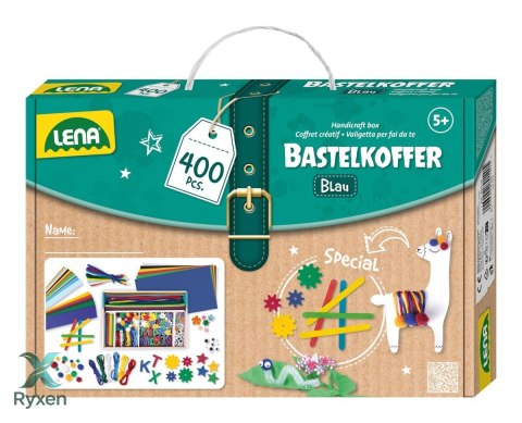 Zestaw rękodzieło 400 elementów niebieski LENA