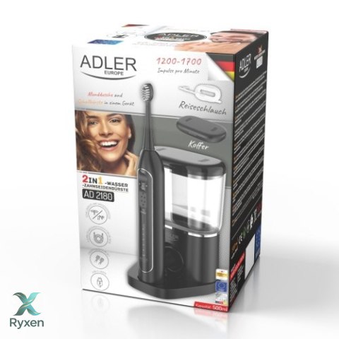 AD 2180 black Szczoteczka soniczna z irygatorem 2 w 1 ADLER