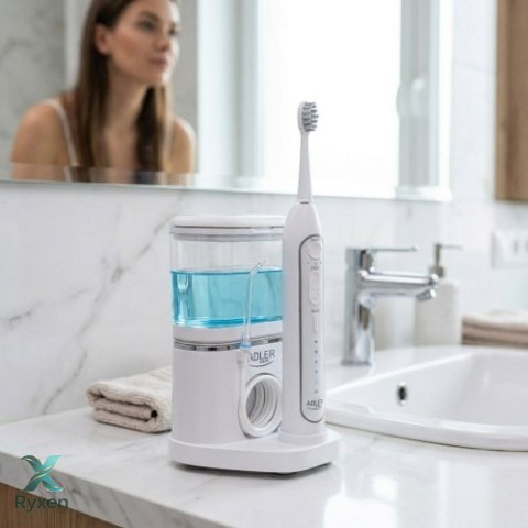 AD 2180 white Szczoteczka soniczna z irygatorem 2 w 1 ADLER