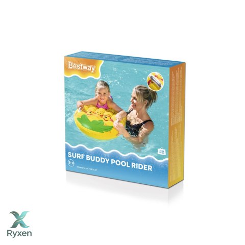 Dmuchana Deska Do Pływania Z Uchwytami Ananas Żółta 84 x 56 cm Bestway 42049 BESTWAY