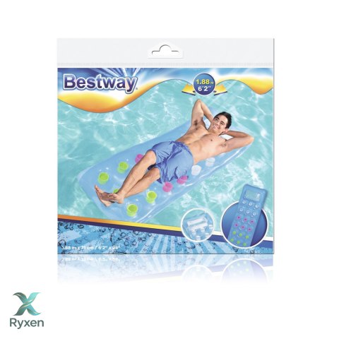 Dmuchany Materac Niebieski 188 x 71 cm Bestway 43040 BESTWAY