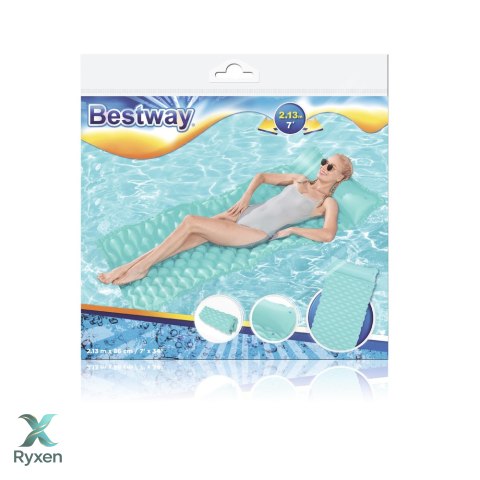 Dmuchany Materac Plażowy Turkusowy 213 x 86 cm Bestway 44020 BESTWAY