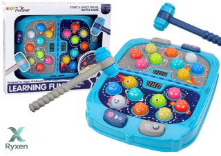Gra Zręcznościowa Wack A Mole Kosmos 9 Poziomów Prędkości Światła Dźwięki LEAN TOYS