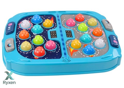 Gra Zręcznościowa Wack A Mole Kosmos 9 Poziomów Prędkości Światła Dźwięki LEAN TOYS
