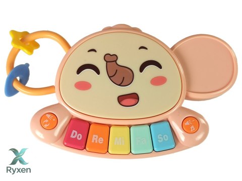 Interaktywny Pchacz, Chodzik Stolik 2w1 Różowy LEAN TOYS