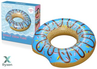 Koło Do Pływania Donut Pączek Niebieski 107 cm Bestway 36118 BESTWAY