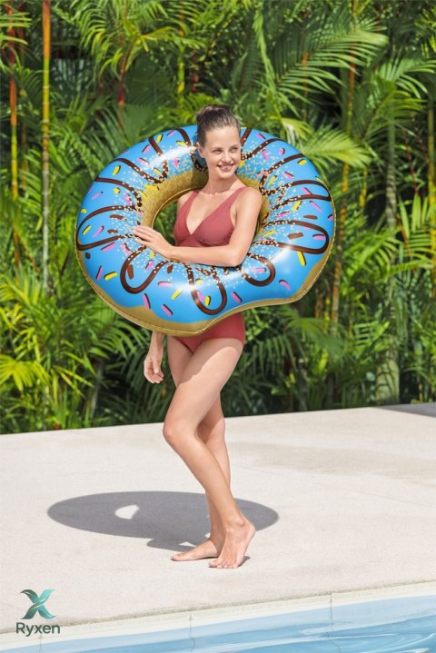 Koło Do Pływania Donut Pączek Niebieski 107 cm Bestway 36118 BESTWAY