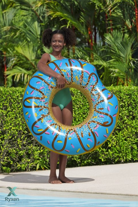 Koło Do Pływania Donut Pączek Niebieski 107 cm Bestway 36118 BESTWAY