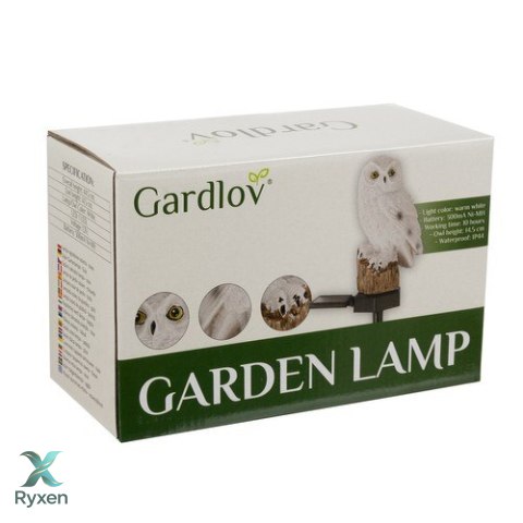 Lampa ogrodowa solarna - sowa Gardlov 23847 GARDLOV