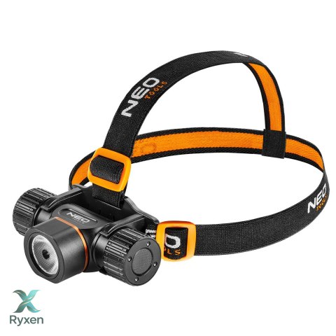Latarka czołowa akumulatorowo/bateryjna USB 2000 lm CREE XHP50.2 LED NEO TOOLS