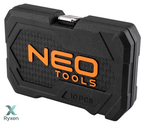 Nasadki udarowe 1/2", 10-24 mm, zestaw 10 szt., CrMo NEO TOOLS