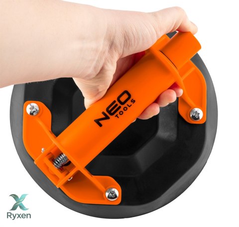Przyssawka próżniowa z pompką, do glazury i szkla, 160 kg, w walizce NEO TOOLS