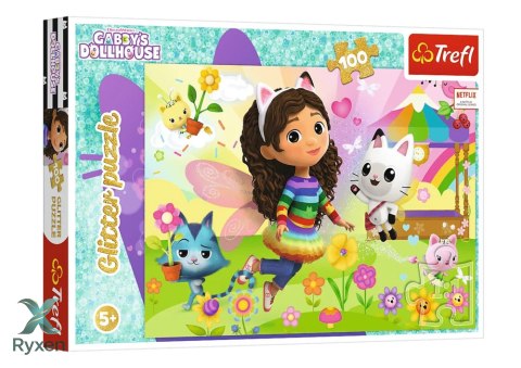 Puzzle - 100 - Brokatowa Gabi - Koci Domek Gabi - Trefl 14832 TREFL PUZZLE