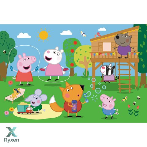Puzzle - 24 Maxi - Zabawy na polanie - Świnka Peppa - Trefl 14342 TREFL PUZZLE