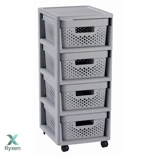 Regał ażurowy Curver 4x11L Infinity szary Curver