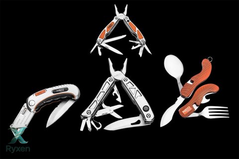 Scyzoryk biwakowy, pomarańczowy NEO TOOLS