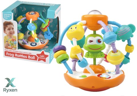 Zabawka Interaktywna Kula Żaba Światło Muzyka LEAN TOYS