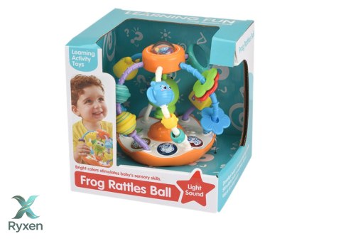Zabawka Interaktywna Kula Żaba Światło Muzyka LEAN TOYS