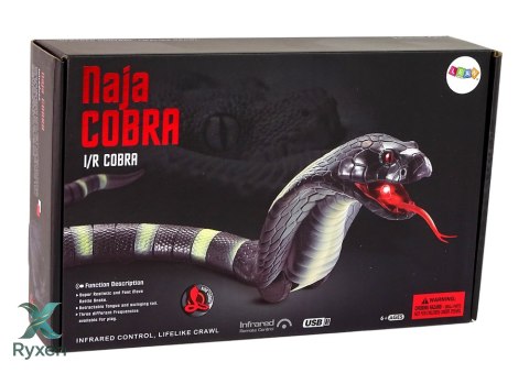Zdalnie Sterowany Wąż Kobra Na Pilota 44 cm Długości LEAN TOYS