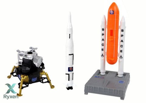Zestaw Figurek Kosmos Statek Kosmiczny 8 Elementów LEAN TOYS