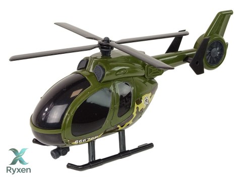Zestaw Militarny Czołg Napęd Frykcyjny Helikopter LEAN TOYS