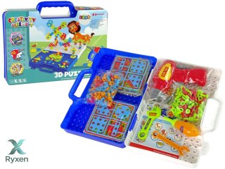 Zestaw Puzzli 3D DIY Wkrętarka Teczka LEAN TOYS