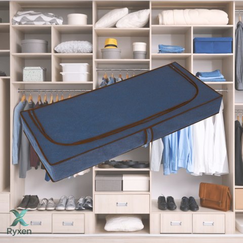 BLUE niebieski organizer do szafy na suwak 120x50x15cm Kamai Ordinett