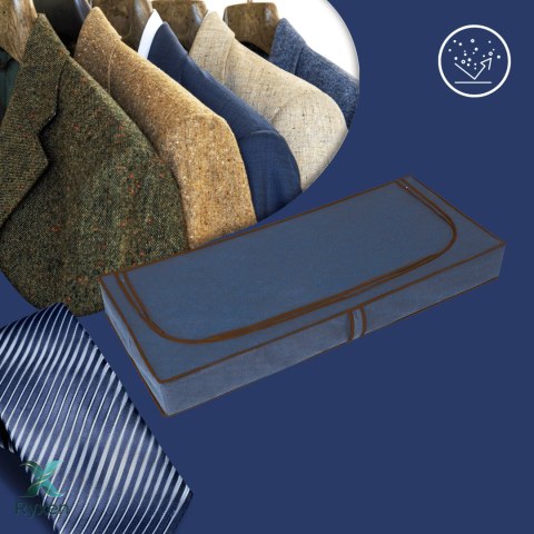 BLUE niebieski organizer do szafy na suwak 120x50x15cm Kamai Ordinett