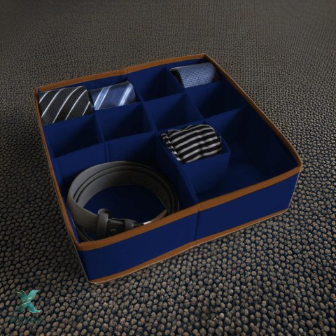 BLUE niebieski organizer do szuflady 11 przegród 30,5x30,5x10cm Kamai Ordinett