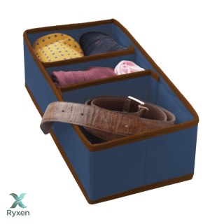 BLUE niebieski organizer do szuflady 3 przegrody 30,5x15,5x10cm Kamai Ordinett