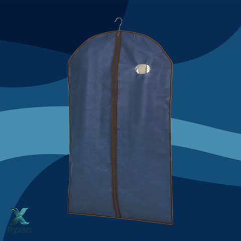BLUE niebieski organizer na płaszcz 65x100cm Kamai Ordinett