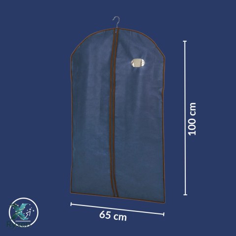 BLUE niebieski organizer na płaszcz 65x100cm Kamai Ordinett