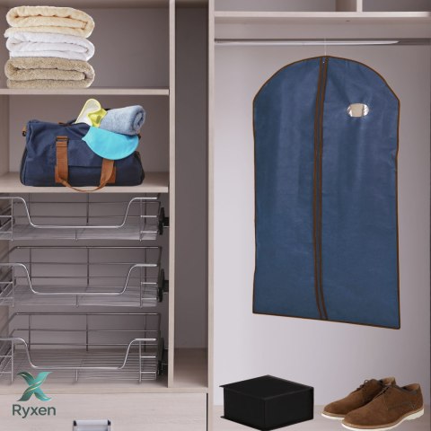 BLUE niebieski organizer na płaszcz 65x100cm Kamai Ordinett