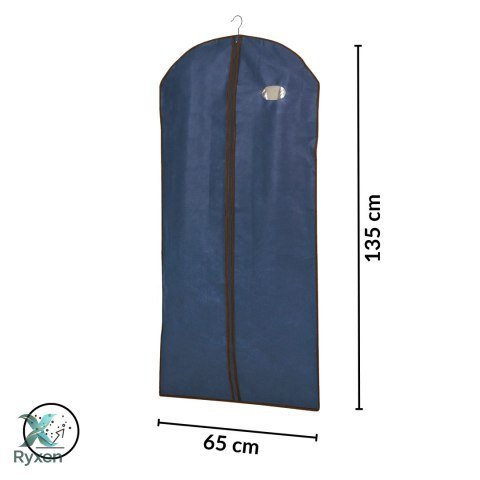 BLUE niebieski organizer na płaszcz 65x135cm Kamai Ordinett