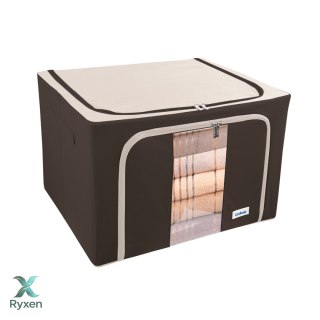 Brązowy organizer Kamai Gio Style z utwardzonymi ściankami, bocznymi uchwytami i okienkiem, pojemność 66L Kamai Gio Style