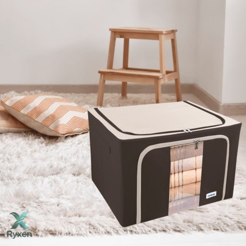 Brązowy organizer Kamai Gio Style z utwardzonymi ściankami, bocznymi uchwytami i okienkiem, pojemność 66L Kamai Gio Style
