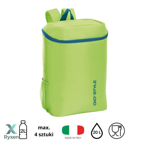 Plecak termiczny Kamai Gio Style, w kolorze zielonym, pojemność 20L Giostyle