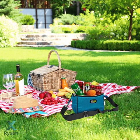 Torba lunchowa Kamai Gio Style na ramię, niebieska, pojemność 7L Giostyle