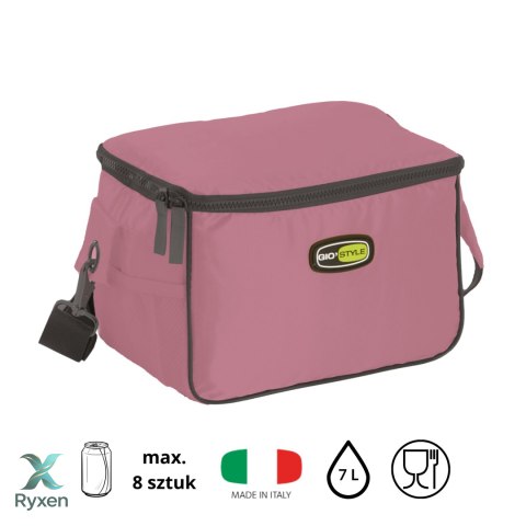 Torba lunchowa Kamai Gio Style na ramię, pastelowy róż, pojemność 7L Giostyle