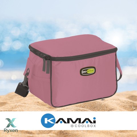 Torba lunchowa Kamai Gio Style na ramię, pastelowy róż, pojemność 7L Giostyle